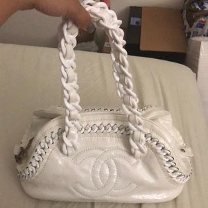 Authentic White Chanel handbag